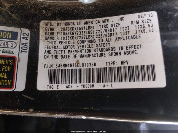 2014 HONDA CR-V EX-L