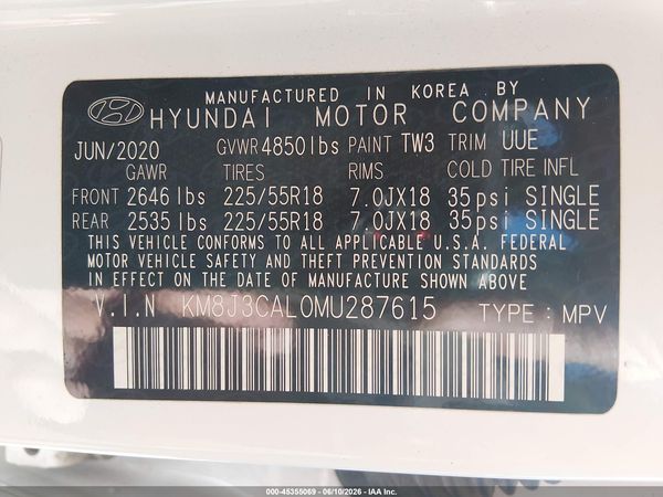 2021 HYUNDAI TUCSON ULTIMATE