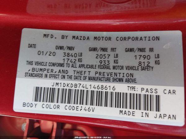 2020 MAZDA CX-3 SPORT