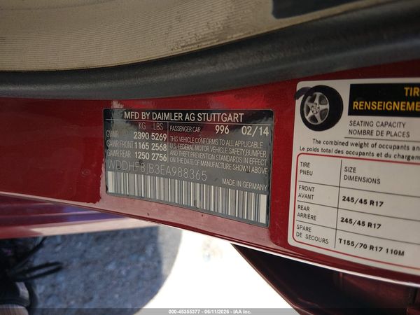 2014 MERCEDES-BENZ E 350 4MATIC