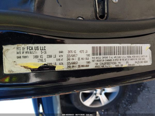 2016 JEEP PATRIOT HIGH ALTITUDE EDITION