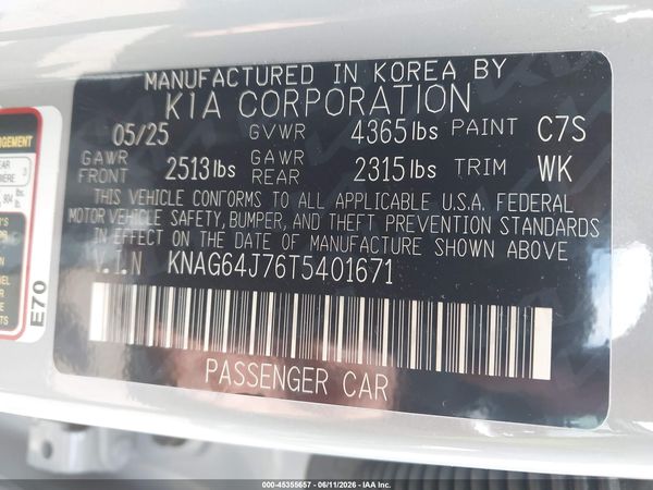 2026 KIA K5 GT-LINE FWD