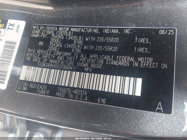 2025 TOYOTA HIGHLANDER XSE