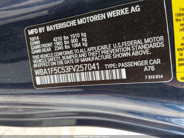 2015 BMW 228I