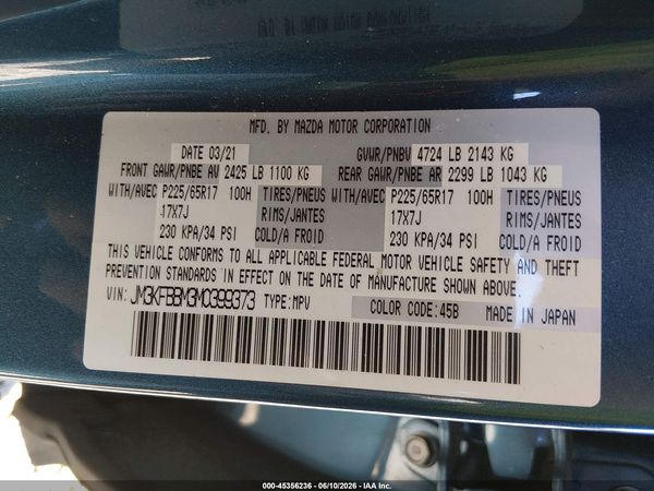 2021 MAZDA CX-5 SPORT