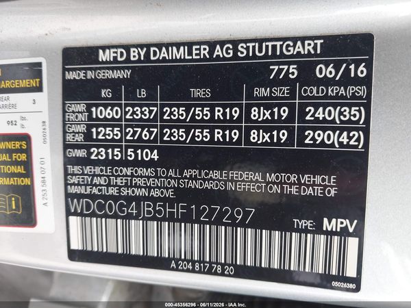 2017 MERCEDES-BENZ GLC 300 GLC300