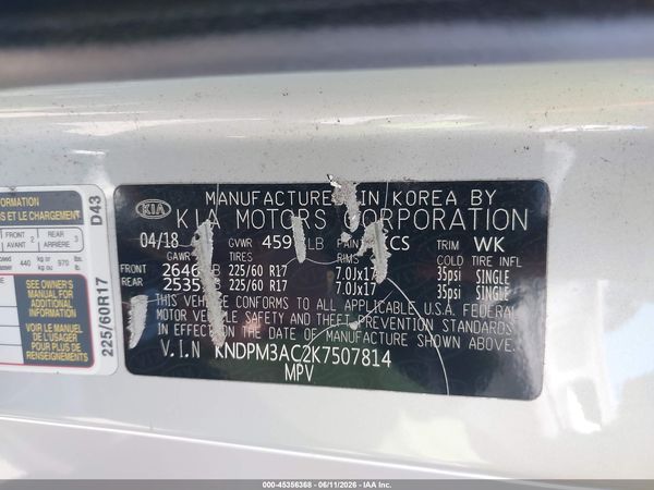 2019 KIA SPORTAGE LX