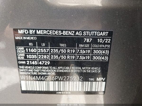 2023 MERCEDES-BENZ GLB 250 GLB250