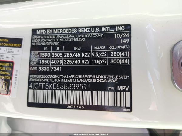 2025 MERCEDES-BENZ GLS 450 4MATIC