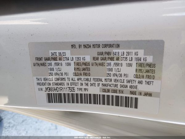 2024 MAZDA CX-90 3.3 TURBO SELECT