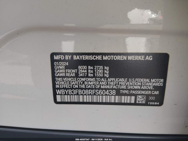 2024 BMW I4 GRAN COUPE XDRIVE40