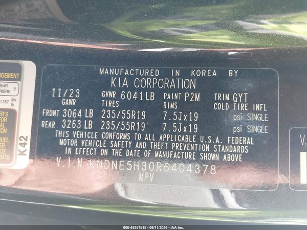 2024 KIA CARNIVAL MPV SX PRESTIGE
