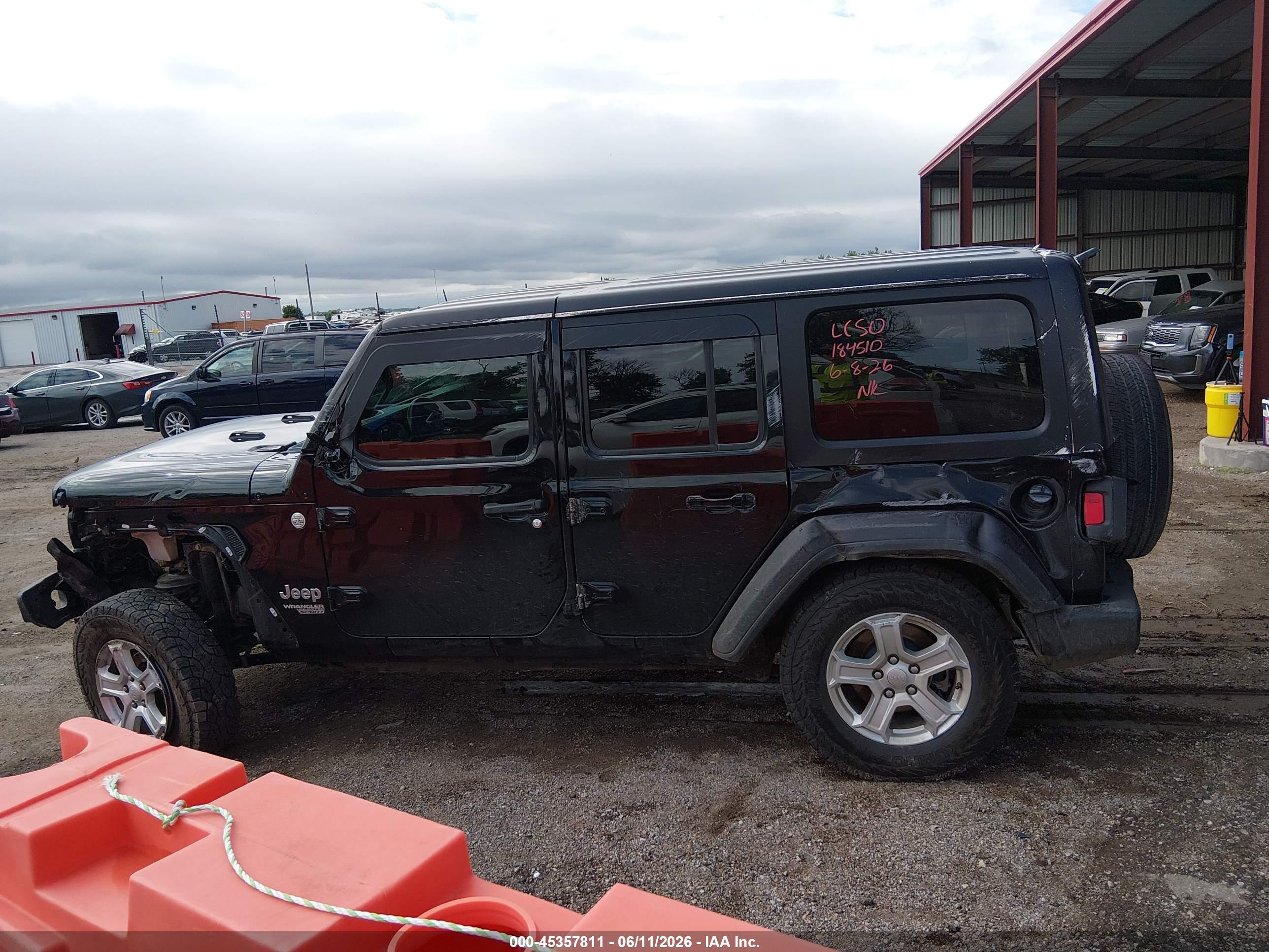 2020 JEEP WRANGLER UNLIMITED SPORT S 4X4