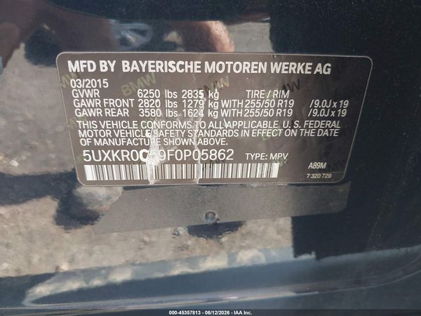 2015 BMW X5 XDRIVE35I
