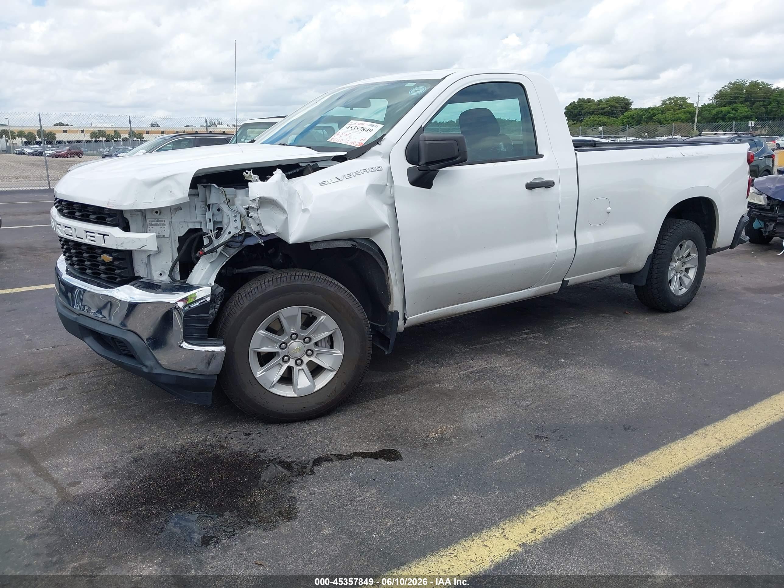 2021 CHEVROLET SILVERADO 1500 2WD  LONG BED WT — I2