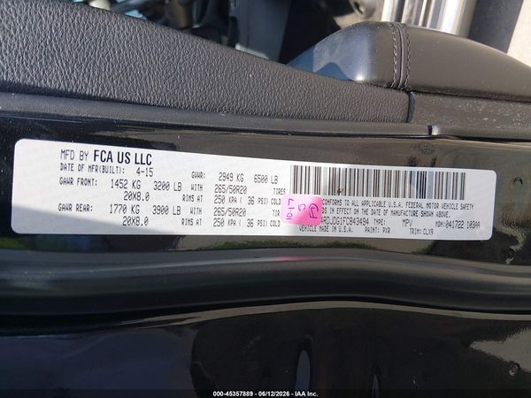 2015 DODGE DURANGO LIMITED