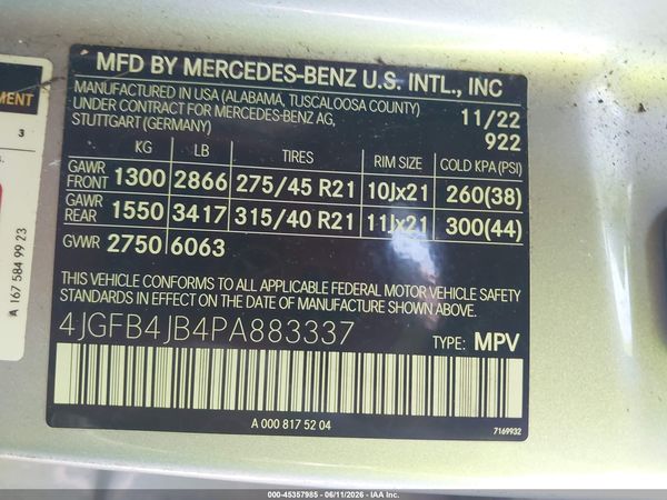 2023 MERCEDES-BENZ GLE 350 GLE350