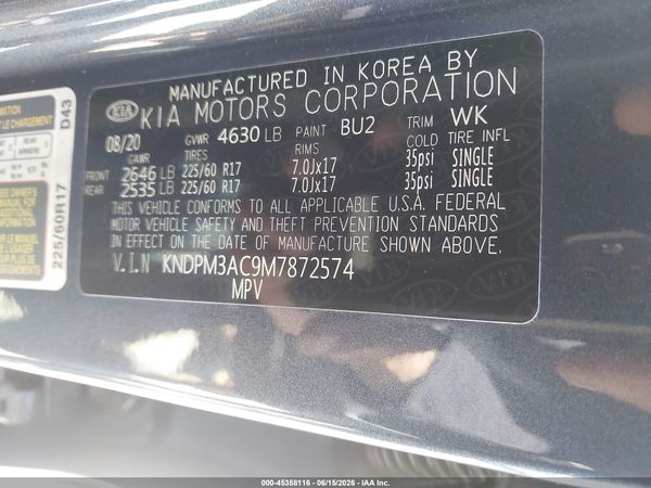 2021 KIA SPORTAGE LX