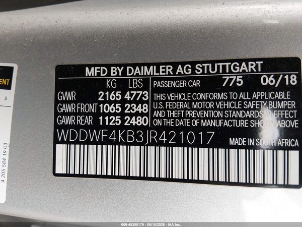 2018 MERCEDES-BENZ C 300 4MATIC