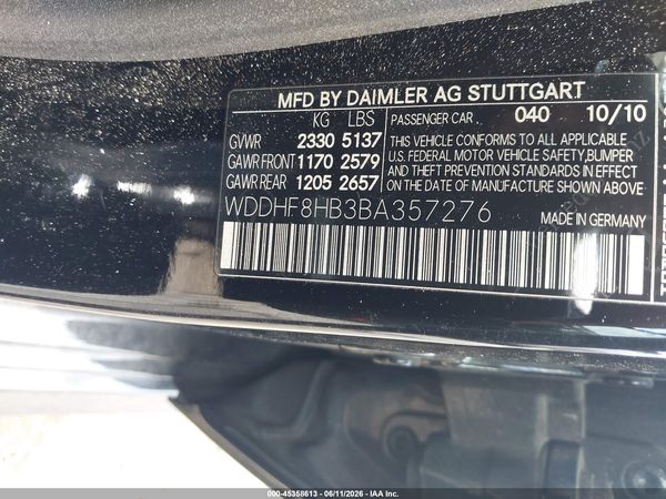 2011 MERCEDES-BENZ E 350 E350 4-MATIC