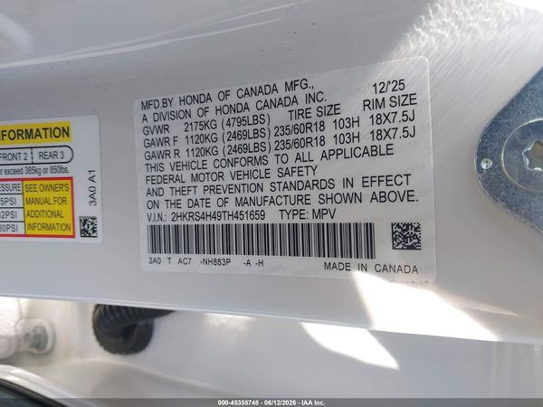 2026 HONDA CR-V EX AWD