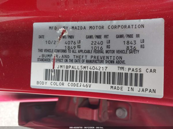2021 MAZDA MAZDA3 PREFERRED