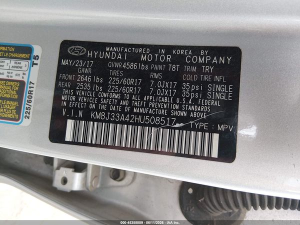 2017 HYUNDAI TUCSON SE PLUS