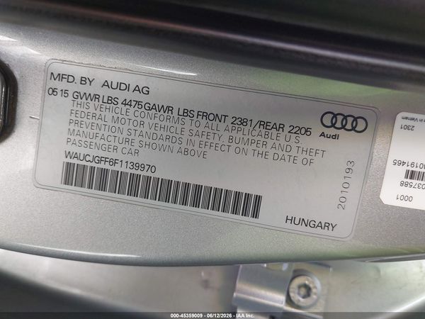 2015 AUDI A3 2.0 TDI PREMIUM