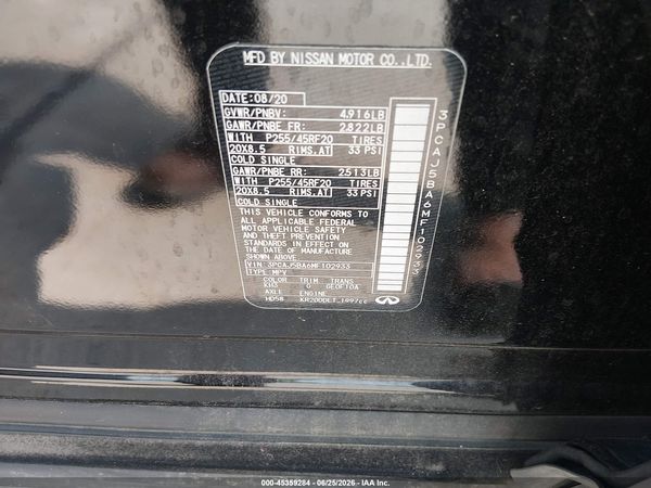 2021 INFINITI QX50 LUXE