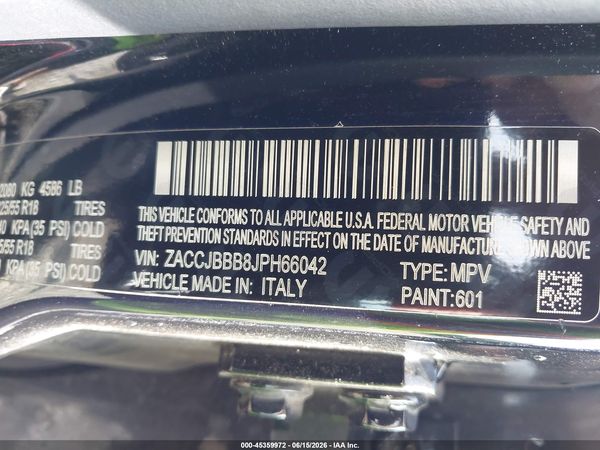 2018 JEEP RENEGADE LATITUDE 4X4