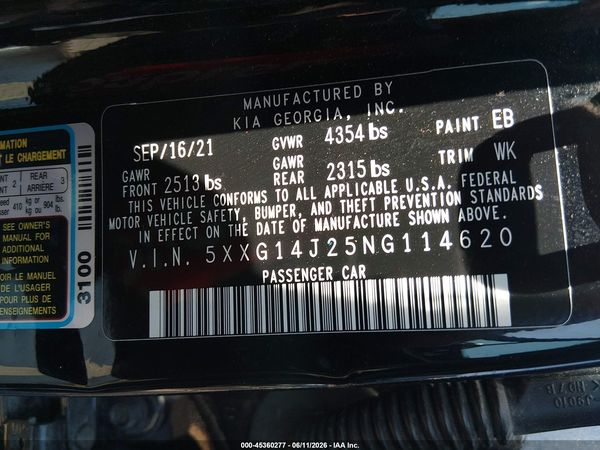2022 KIA K5 LXS