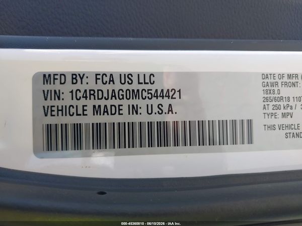 2021 DODGE DURANGO SXT PLUS AWD