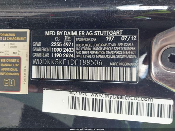 2013 MERCEDES-BENZ E 350 E350