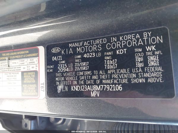 2021 KIA SOUL S