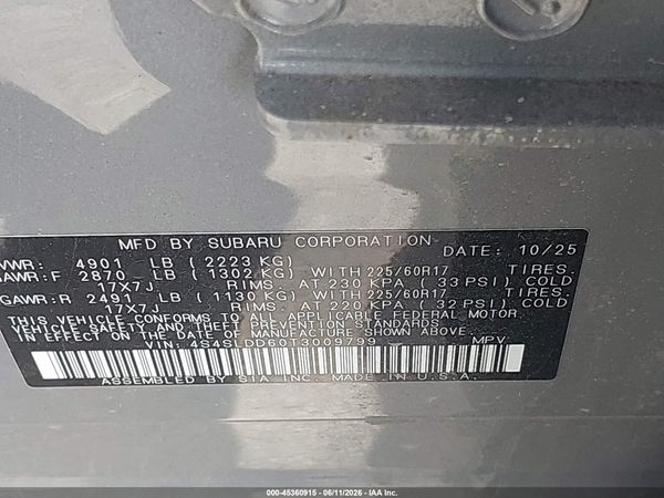 2026 SUBARU FORESTER PREMIUM — I9