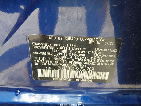 2024 SUBARU CROSSTREK PREMIUM