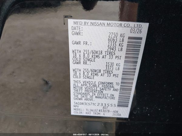 2026 NISSAN PATHFINDER SL
