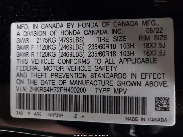2023 HONDA CR-V EX-L AWD