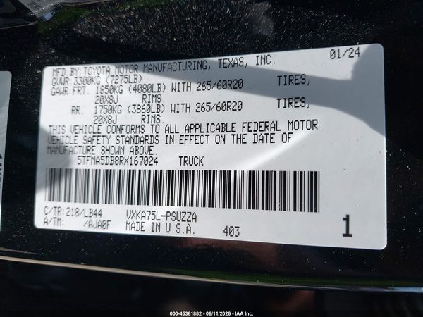 2024 TOYOTA TUNDRA 1794 EDITION