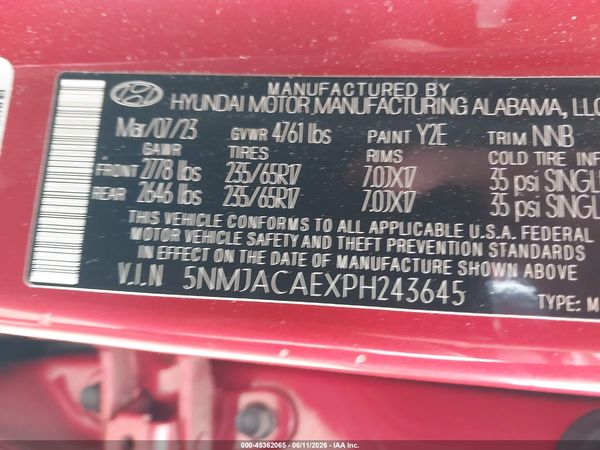 2023 HYUNDAI TUCSON SE