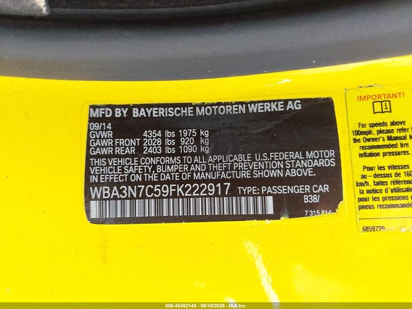 2015 BMW 428I