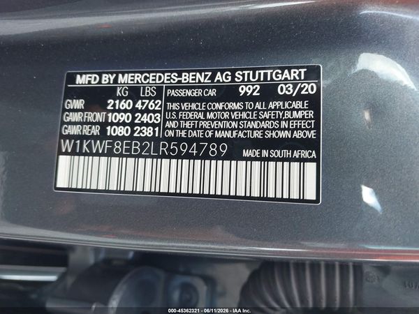 2020 MERCEDES-BENZ C 300 4MATIC