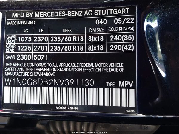 2022 MERCEDES-BENZ GLC 300 SUV
