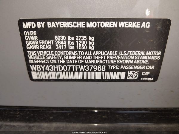 2026 BMW I4 GRAN COUPE XDRIVE40