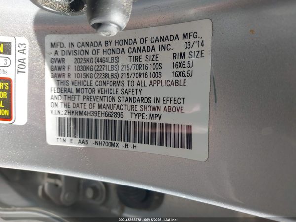 2014 HONDA CR-V LX