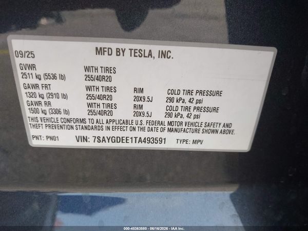 2026 TESLA MODEL Y