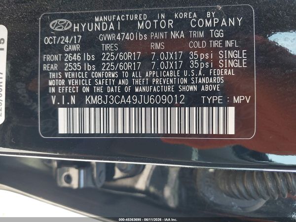 2018 HYUNDAI TUCSON SEL