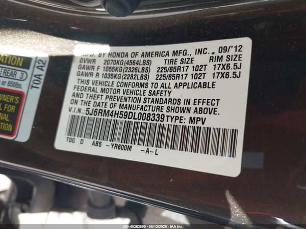 2013 HONDA CR-V EX