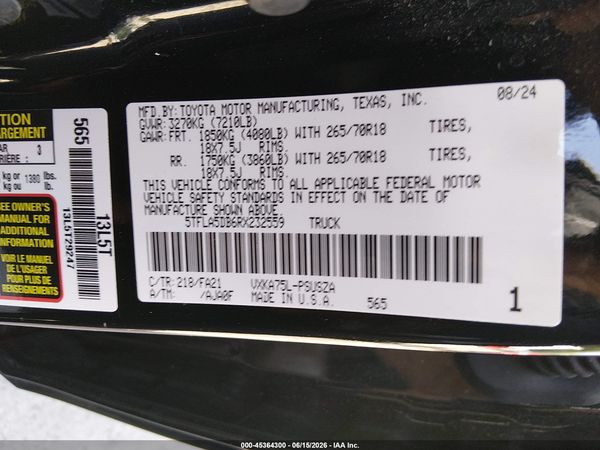 2024 TOYOTA TUNDRA SR5
