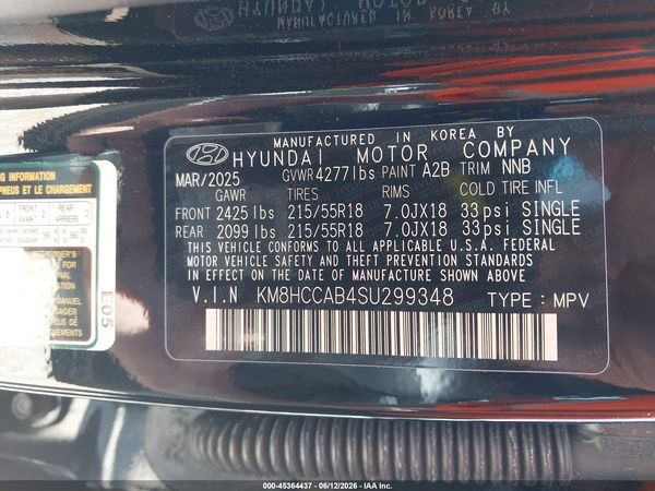 2025 HYUNDAI KONA SEL CONVENIENCE